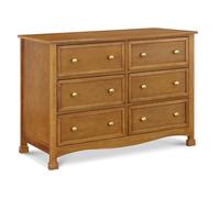 DaVinci Kalani 6 Drawer Double Wide Dresser, Chestnut