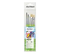 DaVinci PAINT_BRUSH Set for Painting, Synthetic & Synthetic Bristle (7 Pieces), brush set