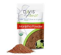 Davis Finest - Manjistha Powder 100g, Rubia Cordifolia Indian Madder Root - Red Hair Dye, Semi-Permanent Conditioning Hair Colour - Skin & Cosmetics - Ayurvedic, Organic Face Mask & Skin Care