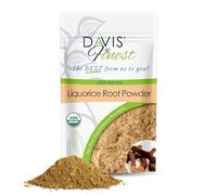 Davis Finest Organic Liquorice Root Mulethi Powder 100g, Ayurvedic, Chemical-free, Naturally Lighten Dark Spots, Blemishes & Skin Discoloration, Face Brightening Facial Mask for Clear Even Skin Tone