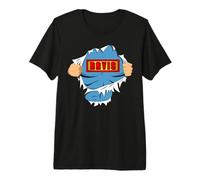 Davis Last Name Superhero Family Surname Davis Premium T-Shirt