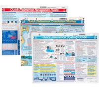 Davis Waterproof Boating Quick Reference Cards Bundle - Navigation 125, Coastal Piloting 126 & Procedures 128 (3 Items)