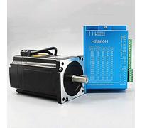 Davitu 34 Closed Loop Servo Stepper Motor 8A 8.5N.m High Speed Kit with Encoder & Driver - 86HB250-118B (Waterproof Option Available)(Package 2)