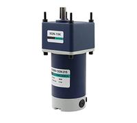 Davitu 90W High Torque DC Gear Motor - 12V/24V Adjustable Speed 10rpm-600rpm for Automation Projects(24v 200rpm 29kgf.cm/Motor and Bracket)