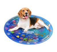 Davivian Cat Water Play Mat - Pets Babies Cartoon Play Water Pad,Fun Comfort Cooling Toy Playing Sleeping Waterbed for Outside Entertainment Activities