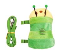 Davivian Ferret Lead Rope,Bunny Traction Rope Caterpillar Vest - Bunny Walking Vest Pet Supplies for Small Animal Puppy Hedgehog Squirrel Raccoon Outdoor Training Walking Garden