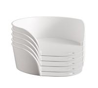 Davivian Meal Prep Bowls | Chopping Board Tray Meal Prep Containers - 5 Piece Kitchen Gadgets Side Corner Storage for Fruit Vegetable Salad Snack Home Restaurant Fridge