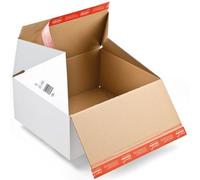 Davpack ColomPac® CP 155 Crash Lock Bottom Box - 389L x 324W x 160H mm Medium Parcel Postal Boxes - CP 155.356 - Pack of 10