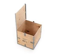 Davpack Wooden Shipping Crate - No Nail Plywood Packing Case - 750L x 500W x 370H mm - 100kg UDL Lightweight Freight Box