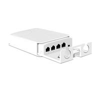Davuaz Outdoor PoE Extender, 1 in 3 Out PoE Repeater with 100Mbps