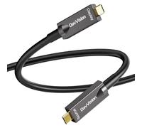 DavVision Full-Featured USB C Fiber Optic Video Cable 10M, Support 10Gbps,PD 60W,4K@60Hz,USB 3.2 Active Optical Cable Built in German SiliconLine Chip for Logitech Camera,VR,Laptop,Video Conference