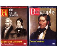 Davy Crockett Biography , Boone And Crockett The Hunter Heroes : The History Channel 2 Pack