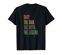 DAVY - the Man the Myth the LEGEND | FUNNY - Mens Boys Name T-Shirt