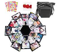 Dawa Black Explosion Box,Creative Handmade DIY Photo Album Scrapbooking Gift Box For Christmas Birthday Anniversary Valentine Wedding Mother's Day