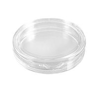 Dawafit 10 pcs Small round transparent plastic coin capsules box 20mm