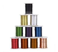 Dawafit 10 Rolls of Copper Wire Beading Thread Cord for DIY Jewellery Making Mixed Color-0.3mm