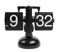 Dawafit Auto Flip Digital Clock Home Decors Retro Flip Clock Flip Internal Gear Operated for Home Office School Hotel