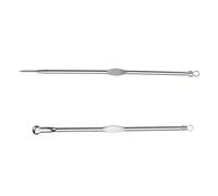 Dawafit Stainless Steel Blackhead Acne Blemish Pimple Extractor Remover Needle + Clip