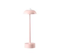 DAWALIGHT Pink Table Lamp 3 Colors LED Dimmable Portable Light Cordless Table Lights Rechargeable IP44 Table Lighting Nightstand Lamp for Bedroom Living Room Restaurant Girl, Aluminum