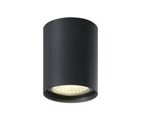 DAWALIGHT Spot Lights Ceiling Surface Mount Downlight LED 7W 3000K Warm White IP65 Waterproof Round Cylinder Style Light for Living Room Bathroom Hallway Lounge Hotel Bedroom Kitchen, Dark Grey