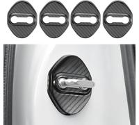 DAWANGHAIJUN 4pcs Car Door Lock Latches Cover Protector for Nissan Pulsar Hatchback 2014-2018 with Adhesive Backing Stainless Steel Door Lock Cover