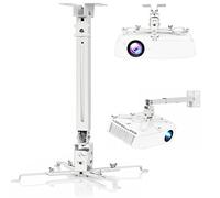 DAWASAPAT Adjustable Projector Ceiling/Wall Mount - 3-in-1 Universal Bracket for Projector Mounting, Universal Height Adjustable Mount Holder with Extension Pole