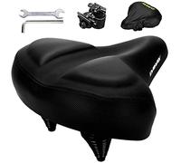 DAWAY C40 Ultra Comfortable Oversized Bike Seat - Memory Foam Padded, Extra Wide Bicycle Saddle, Ergonomic Replacement Cushion for Men Women - Fits for Peloton, Cruiser, Mountain, Road, Exercise Bikes