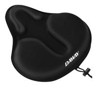 DAWAY C9 Extra Large Comfortable Exercise Bike Seat Cover - Wide Soft Memory Foam Padded Bicycle Saddle Cushion for Women Men Seniors, Fit for Peloton, Stationary, Cruiser Bike, Indoor Outdoor Cycling