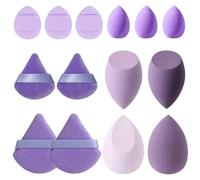 DAWCBVJQ 14 Piece Makeup Sponges Set, Beauty Sponge Blender, Powder Puff Set, Under Eye Puff, Soft Wonder Sponges, High-Density Foundation Sponges For Wet & Dry Use Liquid, Cream, And Powder