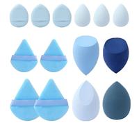 DAWCBVJQ 14 Piece Makeup Sponges Set, Beauty Sponge Blender, Powder Puff Set, Under Eye Puff, Soft Wonder Sponges, High-Density Foundation Sponges For Wet & Dry Use Liquid, Cream, And Powder