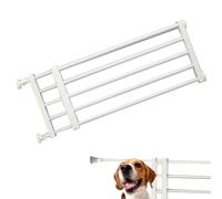 DAWCBVJQ 24 Cm Metal Safety Guard Gate, Safety Gate Barrier, Small Dog Safety Fence, Baby Gate Stair Gate Dog Door, Low Pet Gate Retractable Dog Safety Gates (Retractable 22 To 39.37 Inch) - White