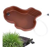 DAWCBVJQ 31x25x5cm Large Reptile Water Dish, Reptile Bathing Pool, Reptile Feeding Dish, Tortoise Water Dish, Tortoise Food Dish, Anti Slip Reptile Pool Bowl For Turtle, Bearded Dragon, Gecko