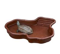 DAWCBVJQ 31x25x5cm Large Reptile Water Dish, Reptile Bathing Pool, Reptile Feeding Dish, Tortoise Water Dish, Tortoise Food Dish, Anti Slip Reptile Pool Bowl For Turtle, Bearded Dragon, Gecko