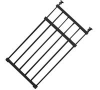 DAWCBVJQ 36 cm Metal Safety Guard Gate, Retractable Dog Safety Gates (22 To 39.37 Inch), Black