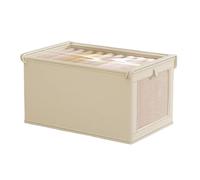 DAWCBVJQ 40 x 25 x 20 cm Storage Container Clothes Storage Bag Storage Boxes Foldable Storage Box Basket Storage Organiser with Lid Organiser Boxes Cabinet Organiser