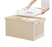 DAWCBVJQ 47 x 30 x 25 cm Storage Container Clothes Storage Bag Storage Boxes Foldable Storage Box Basket Storage Organiser with Lid Organiser Boxes Cabinet Organiser