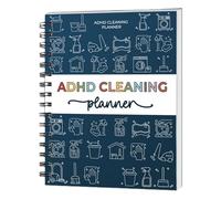 DAWCBVJQ Adhd Cleaning Planner For Adults 21.6x28cm Paper Cleaning Schedule And Checklist, Adhd Cleanings & Organizing Toolkit - Chore Planner, Cleanings Tasks Planners Decorating Schedule For Home