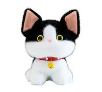 DAWCBVJQ Cat Stuffed Animals,Adorable Soft Cartoon Kitten with Bell Design - Cute Cat Plush,for Kids, Girls, Boys, Adult, Pet Lover, Christmas, Birthday, Easter, Collection, Home Sofa Table Decoration