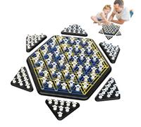 DAWCBVJQ Chain Triangle Chess Game - Educational Fun Table Puzzle,Triangle Strategy Game | for Adults Kids Family Night Travel Player Christmas Beginners