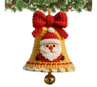DAWCBVJQ Crochet Christmas Decoration | Christmas Tree Decoration with Knitted Pattern, Handmade Pendant for Holiday Car Rearview Mirror for Beginners