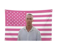 DAWCBVJQ Dr ew Star-key Flag, 3x5 Ft Flag, Pink Americans Flag Tapestry, Flag Background Flag For Bedroom, Funny Celebrity Flags, Vivid Colors Flags Home Decor For Parties, Living Room