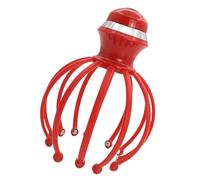 DAWCBVJQ Electric Scalp Massager - 360 Degree Head Massager with LED Red Light & 12 Vibrating Contacts, Rechargeable Ultra Scalp Massager, Cordless Portable Head Scratcher for Stress Relax