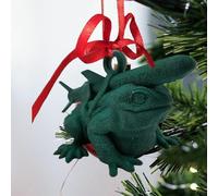 DAWCBVJQ Funny Mistletoe Christmas Tree Ornament Missile Toad Holiday Ornament The Painted Missile Toad, Printed Missile Toad, Holiday Missile Frog Decor,Ugly Joke Holiday Ornaments Unique Gag Gift