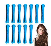 DAWCBVJQ Hair Burler for Women, No Hair Curlers - 12 Times Hair Rollers with Non-Slip Rubber Bands, Portable Heat- Styler Tool for Women Night Use at Home and Travel