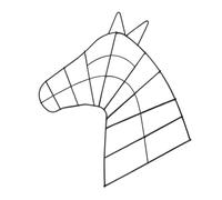 DAWCBVJQ Horse Head Wreath Frame, Flower Rings Frame, Hanging Wreath Holder For Wi-ndows, Horse Head Wire Garland Rack, Christmas New Year P-arty Home Outdoor Decorations Decor For Horse Lovers
