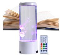 DAWCBVJQ LED Jellyfish Light Jellyfish Aquarium with Remote Control Multiple Colors USB Night Light Colour Changing Aquarium Tank Sensory Mood Lighting LED Novelty Jelly Fish Lamp Bedside Light