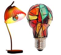 DAWCBVJQ Mosaic Light Bulb | Mosaic E26 4W Colored LED Christmas Light,Festive Decoration Flickering Lightbulb - for Party Home Closet Store Tree Bedroom Window