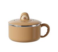 DAWCBVJQ Salad Bowl with Lid | 1200ml Instant Noodle Container - Stainless Big Draining Portable Salad Bowl | for Rice Soup Fruit Sandwiches Vegetable Dormitory Home Kitchen