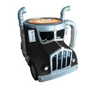 DAWCBVJQ Semi-Truck Coffee Mug Resin+Ceramic Semi Truck Coffee Cup, Semitruck Trailer Mug, Truck Coffees Mugs, Funny Coffees Cup, Hot Tea Cups Ice Milk Cups for Tea, Juice, Milk, Latte, Hot Chocolate