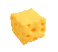 DAWCBVJQ Squeeze Cheese Stress Toy 10cm Rubber Cheese Squishys Jumbo, Soft Cheeses Stress Ball Giant, Soft Funny Novelty Leisure Games, Squeeze Toys For Kids Adults Friends Youth Teens